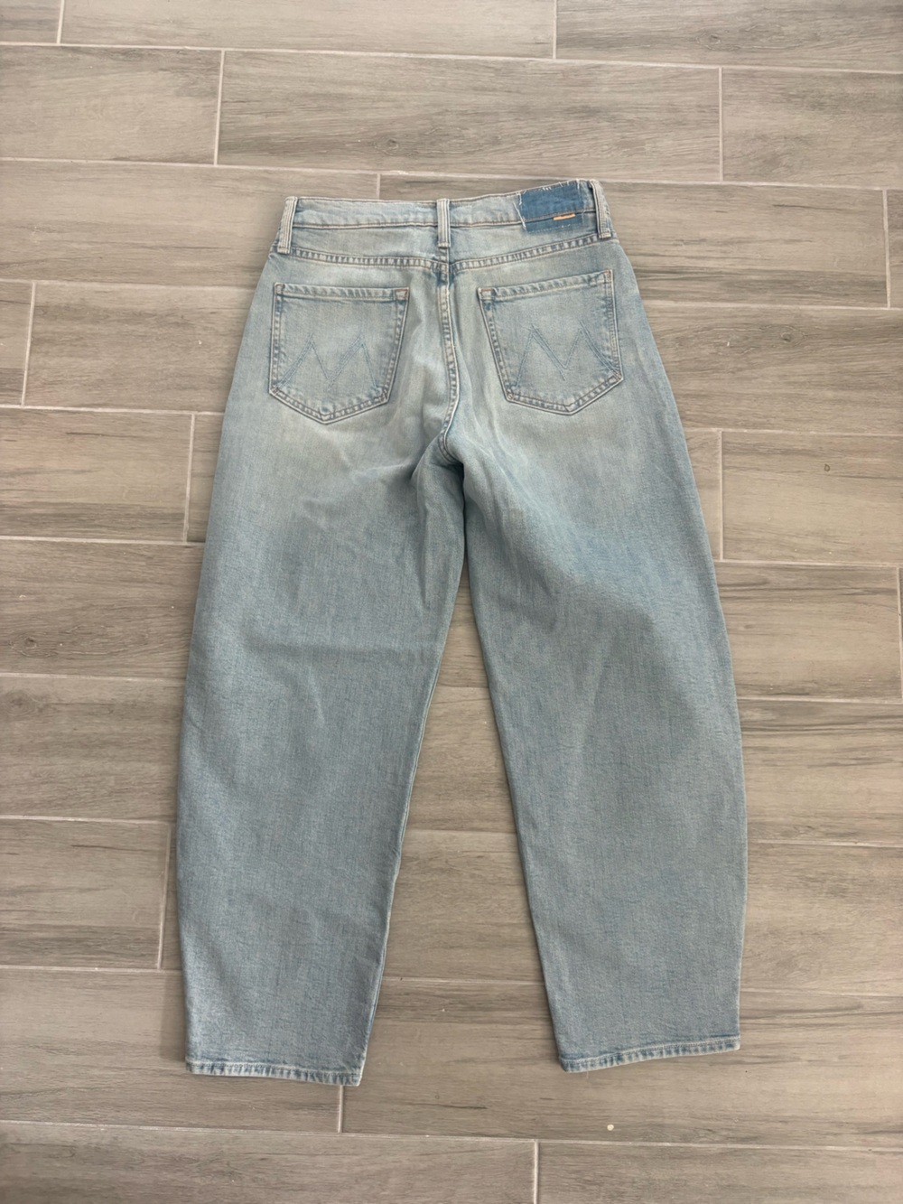 MOTHER Light Wash Barrel Jeans - Picture 2 of 4